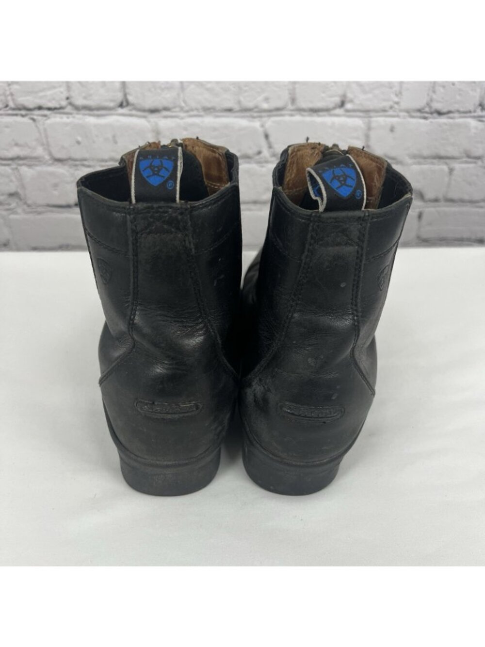 Ariat Black Leather Devon Pro VX Short Riding Distressed Boots Women’s 9.5 B - Picture 3 of 10